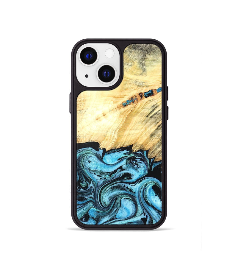 iPhone 13 mini Wood Phone Case - Anakin (Blue, 824857)