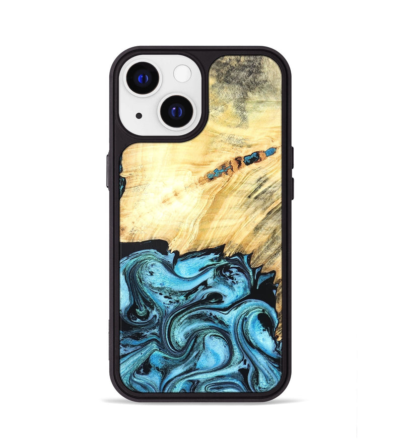iPhone 13 Wood Phone Case - Anakin (Blue, 824857)