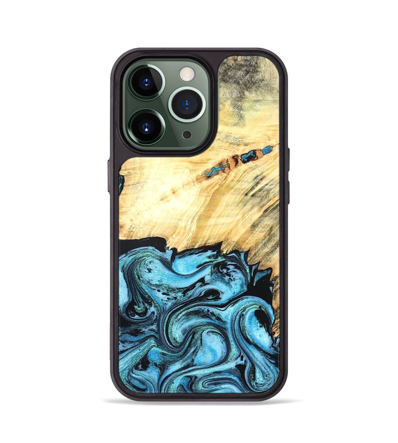 iPhone 13 Pro Wood Phone Case - Anakin (Blue, 824857)
