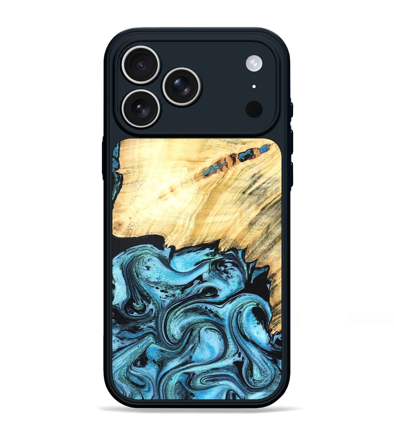 iPhone 17 Pro Max Wood Phone Case - Anakin (Blue, 824857)
