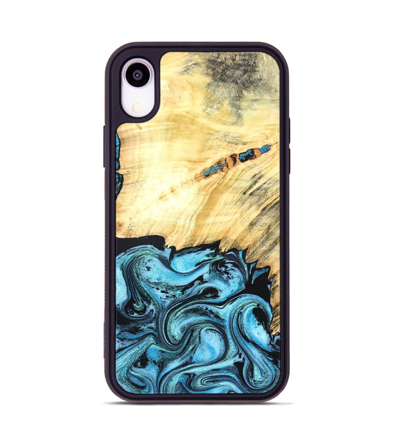 iPhone Xr Wood Phone Case - Anakin (Blue, 824857)