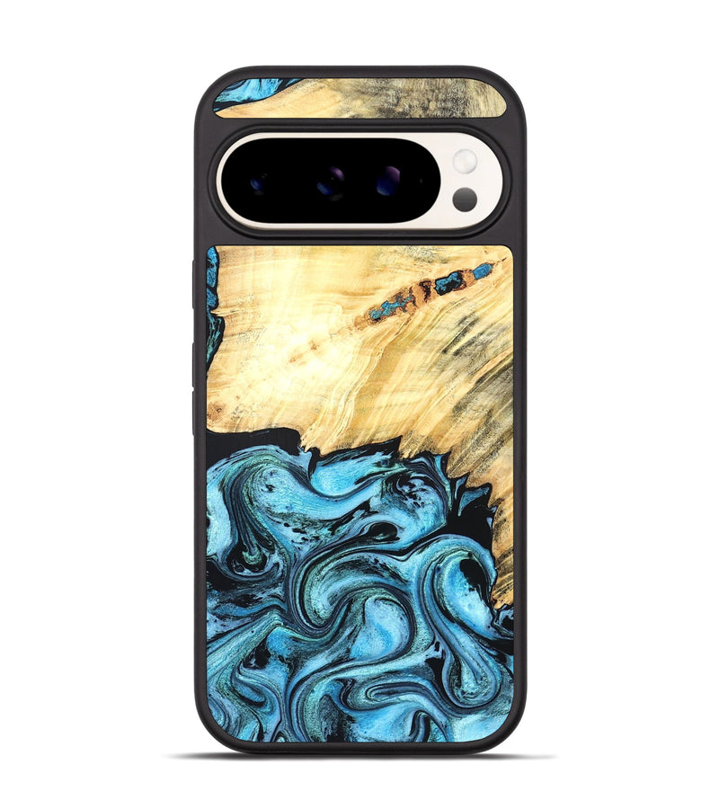 Pixel 9 Wood Phone Case - Anakin (Blue, 824857)