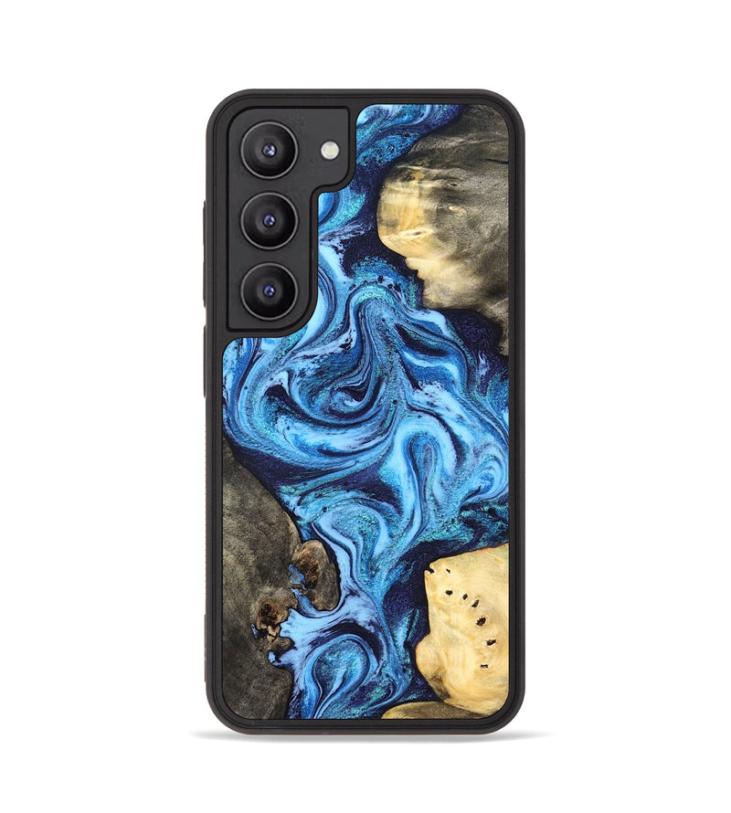 Galaxy S23 Wood Phone Case - Brandi (Blue, 824858)