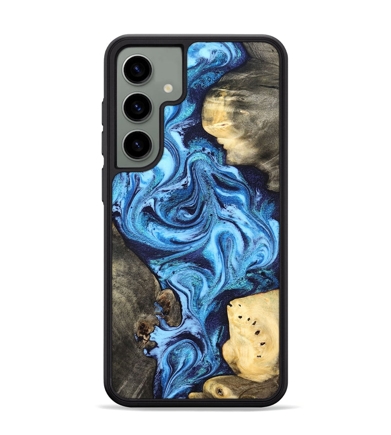 Galaxy S24 Plus Wood Phone Case - Brandi (Blue, 824858)