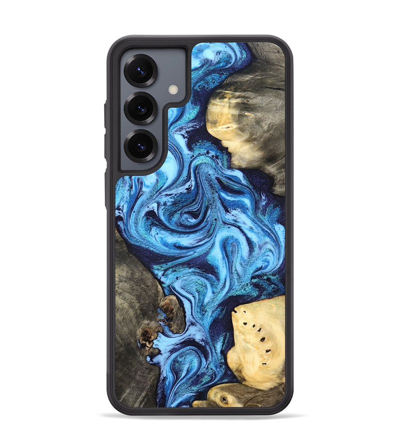 Galaxy S25 Plus Wood Phone Case - Brandi (Blue, 824858)