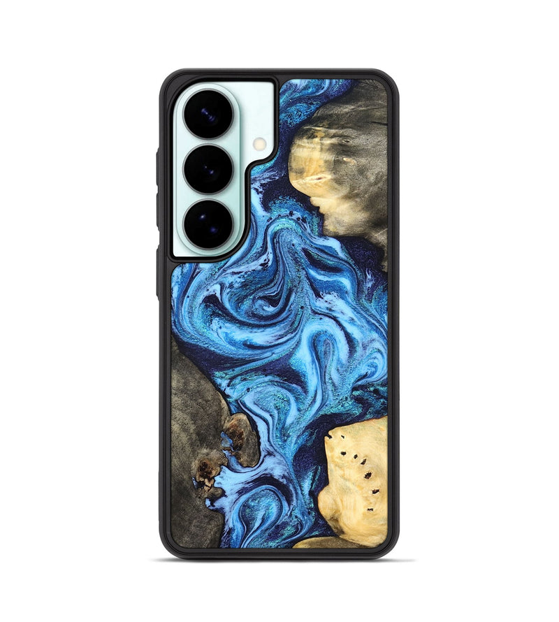 Galaxy S26 Wood Phone Case - Brandi (Blue, 824858)