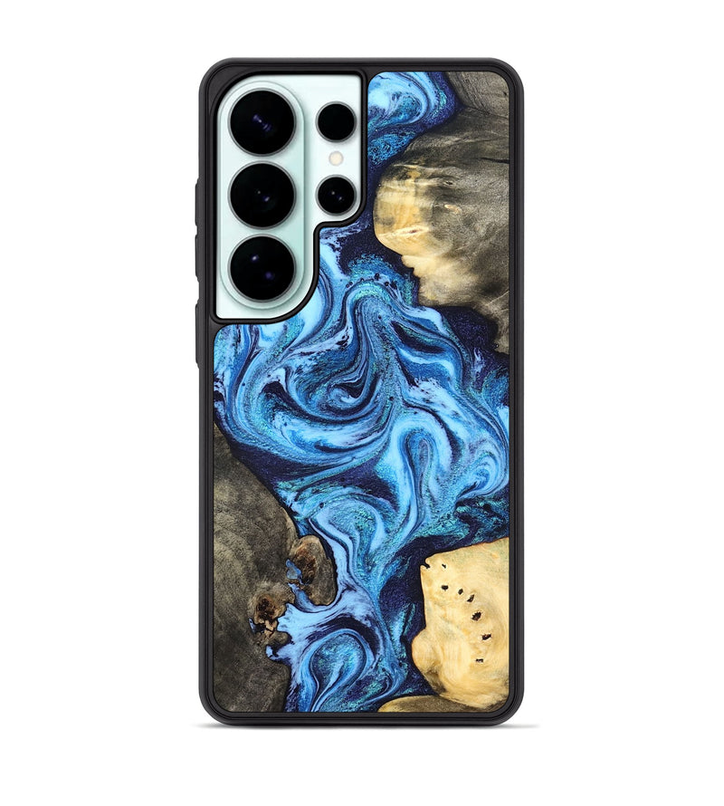 Galaxy S26 Ultra Wood Phone Case - Brandi (Blue, 824858)