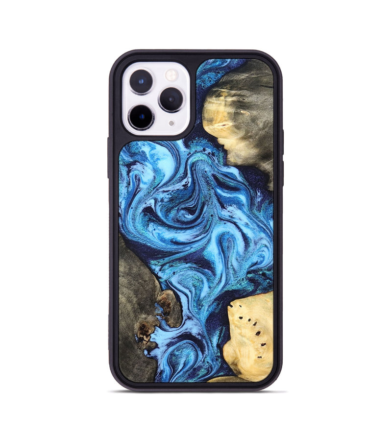 iPhone 11 Pro Wood Phone Case - Brandi (Blue, 824858)