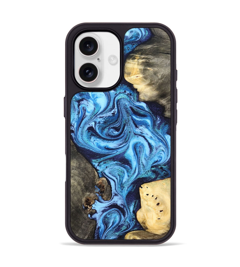 iPhone 17 Wood Phone Case - Brandi (Blue, 824858)