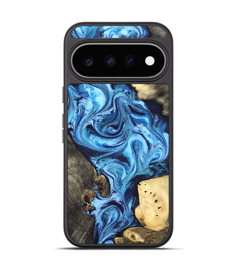 Pixel 11 Wood Phone Case - Brandi (Blue, 824858)