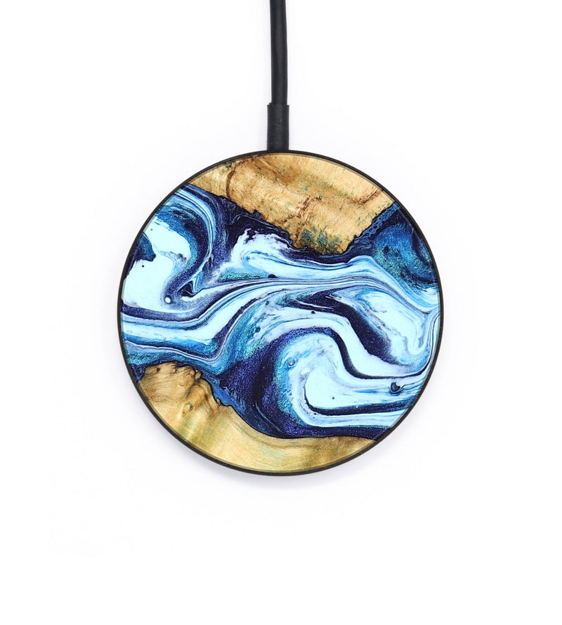 Circle Wood Wireless Charger - Mario (Blue, 824859)