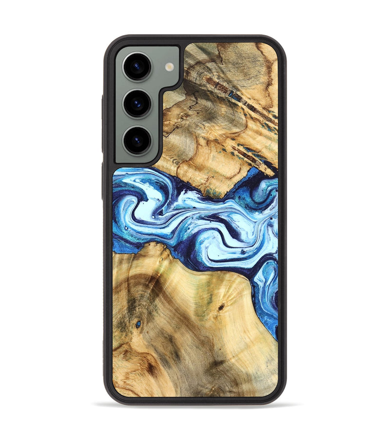 Galaxy S23 Plus Wood Phone Case - Mario (Blue, 824859)