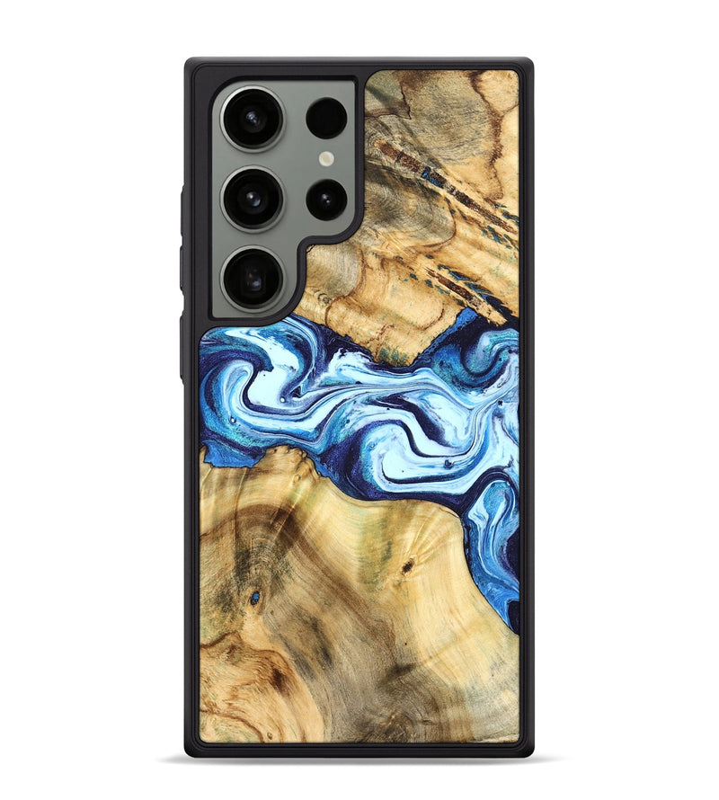 Galaxy S24 Ultra Wood Phone Case - Mario (Blue, 824859)