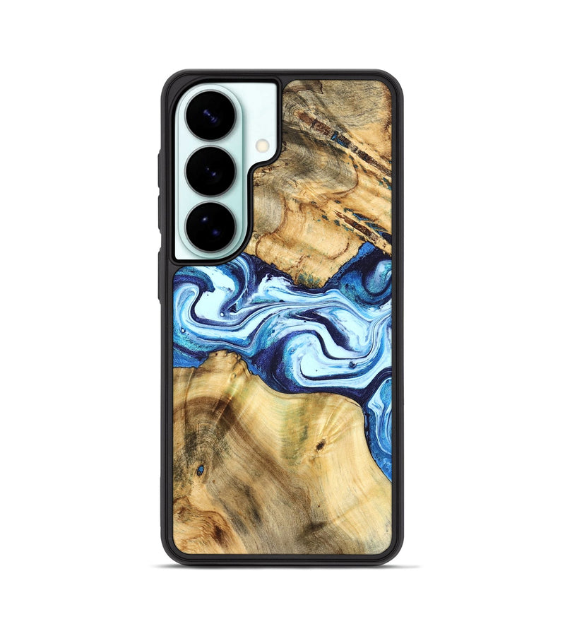 Galaxy S26 Wood Phone Case - Mario (Blue, 824859)