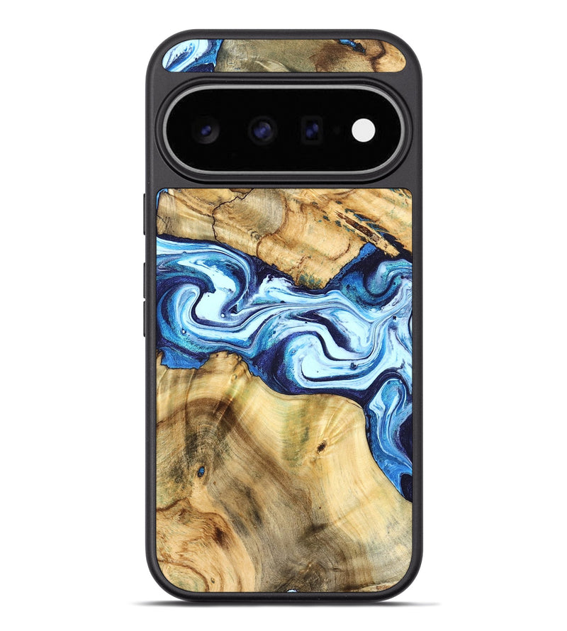 Pixel 11 Pro XL Wood Phone Case - Mario (Blue, 824859)