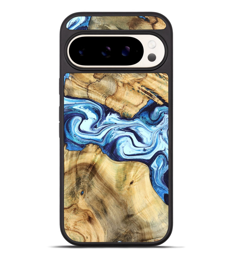 Pixel 9 Pro XL Wood Phone Case - Mario (Blue, 824859)