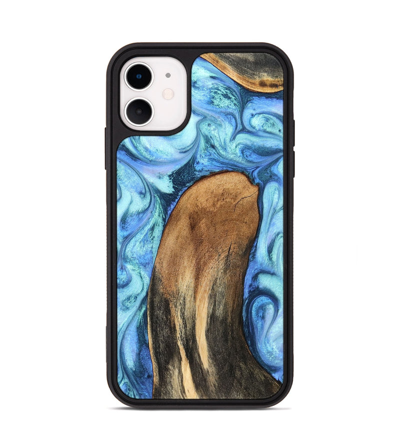 iPhone 11 Wood Phone Case - Jaeda (Blue, 824861)