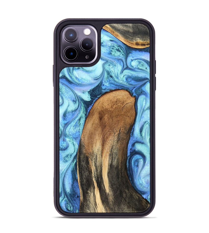 iPhone 11 Pro Max Wood Phone Case - Jaeda (Blue, 824861)