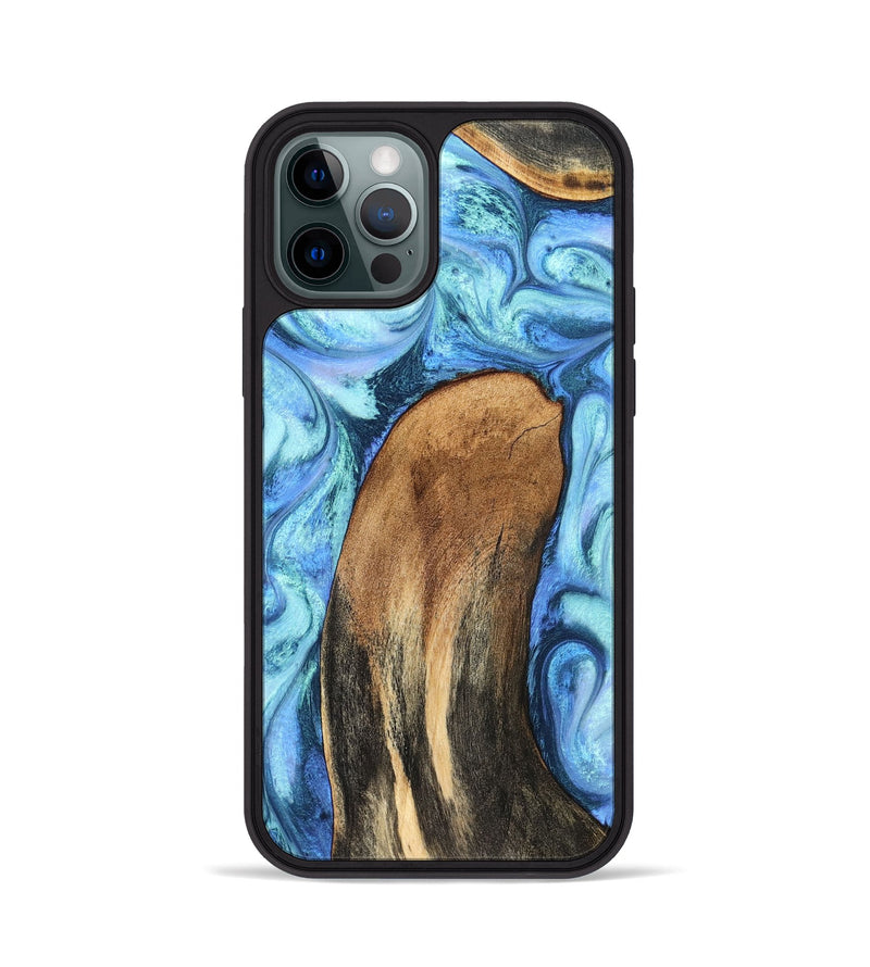 iPhone 12 Pro Wood Phone Case - Jaeda (Blue, 824861)