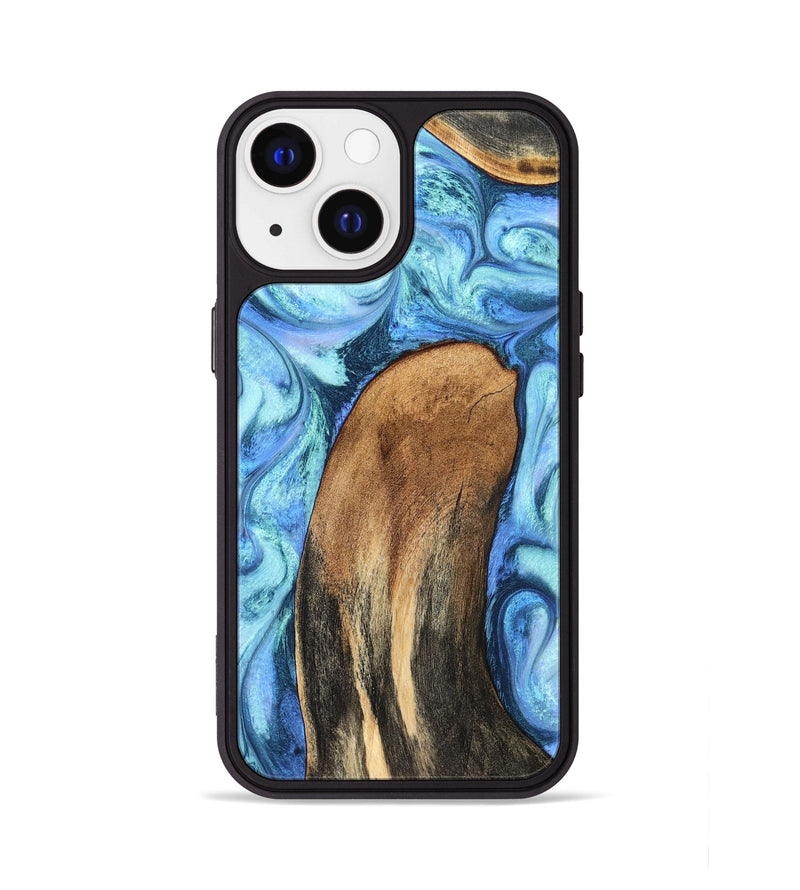 iPhone 13 Wood Phone Case - Jaeda (Blue, 824861)