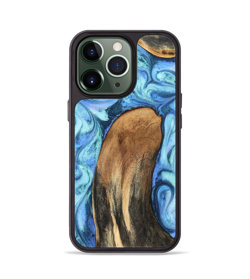 iPhone 13 Pro Wood Phone Case - Jaeda (Blue, 824861)