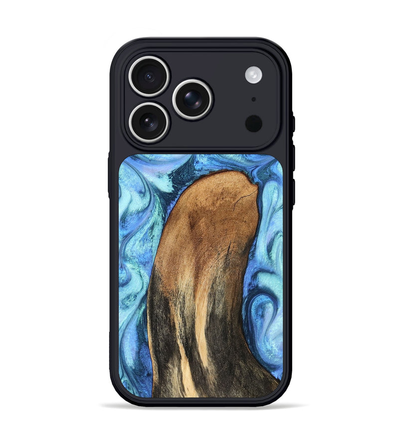iPhone 17 Pro Wood Phone Case - Jaeda (Blue, 824861)