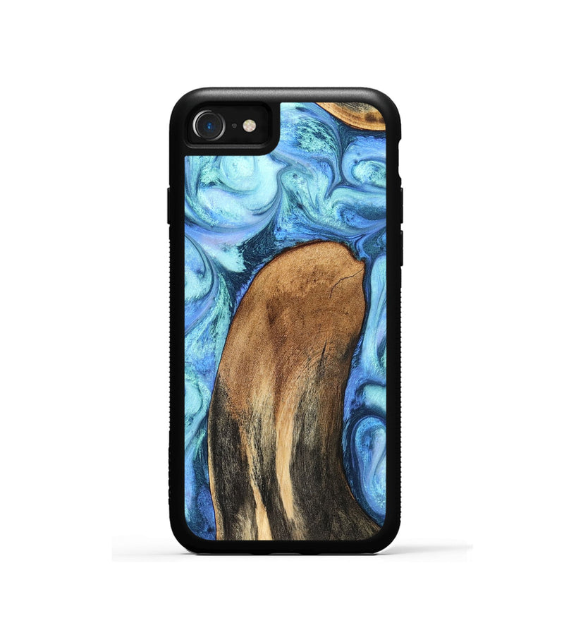 iPhone SE Wood Phone Case - Jaeda (Blue, 824861)