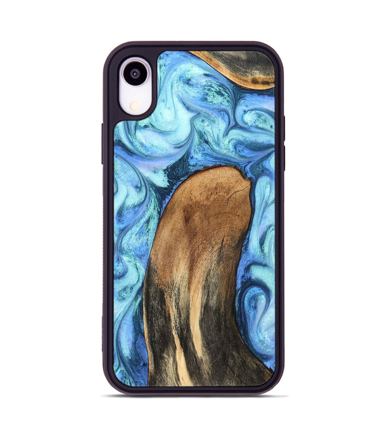 iPhone Xr Wood Phone Case - Jaeda (Blue, 824861)