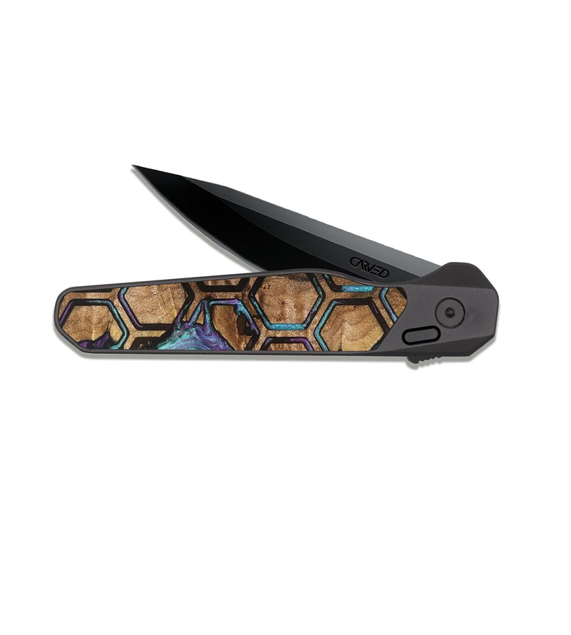 EDC Dark Slate Wood Pocket Knife - Arlo (Pattern, 824862)