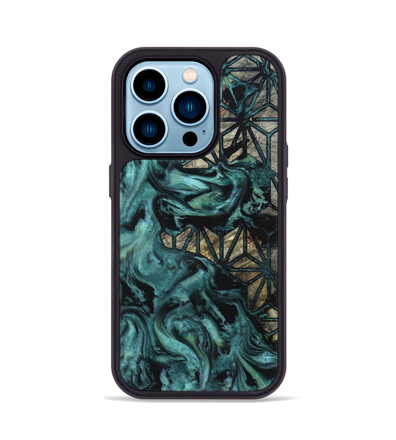 iPhone 14 Pro Wood Phone Case - Thalia (Pattern, 824863)