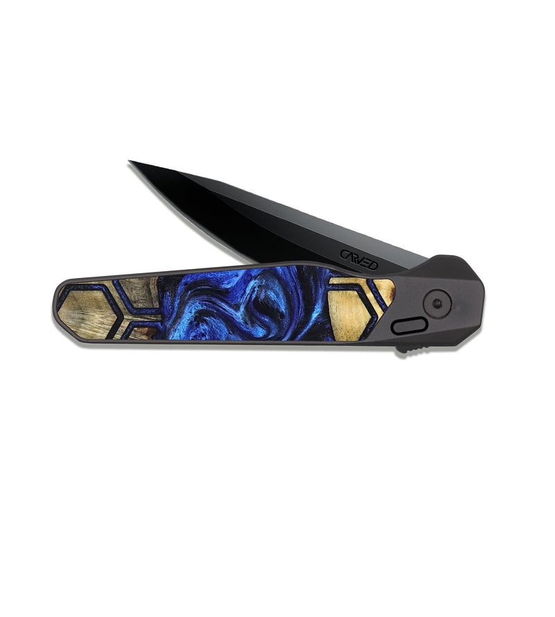 EDC Dark Slate Wood Pocket Knife - Kiaan (Pattern, 824864)