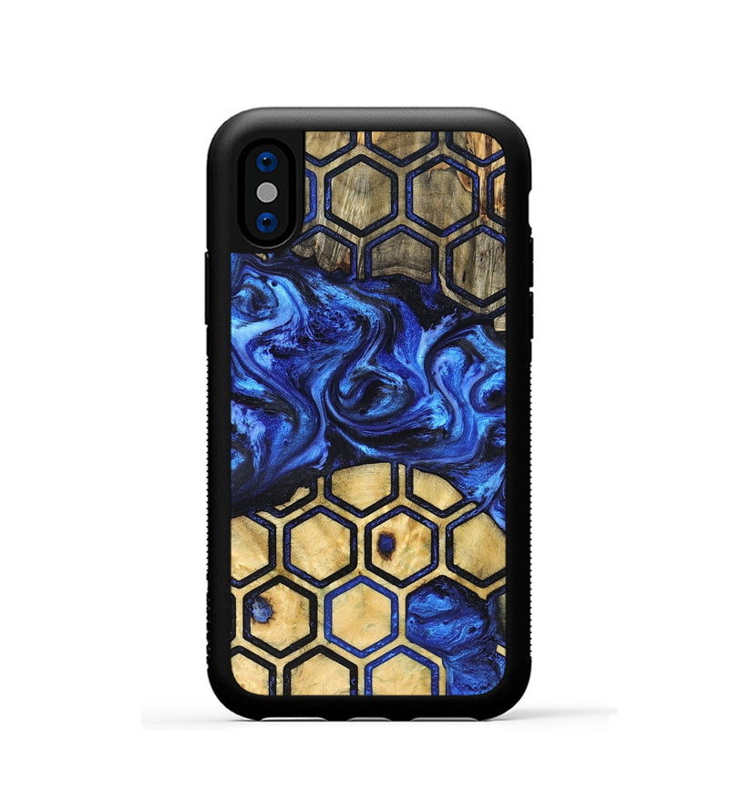 iPhone Xs Wood Phone Case - Kiaan (Pattern, 824864)