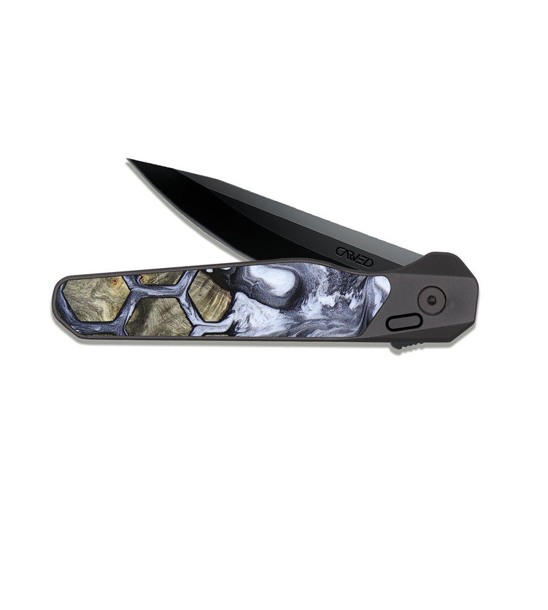 EDC Dark Slate Wood Pocket Knife - Leonard (Pattern, 824865)