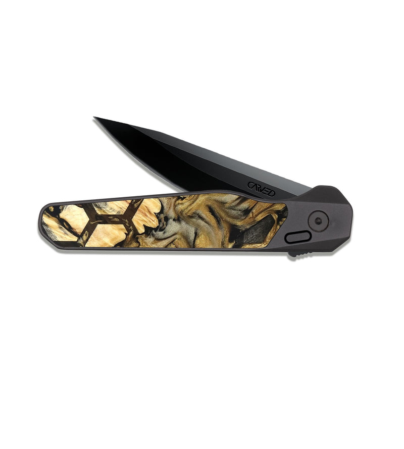 EDC Dark Slate Wood Pocket Knife - Lucian (Pattern, 824871)