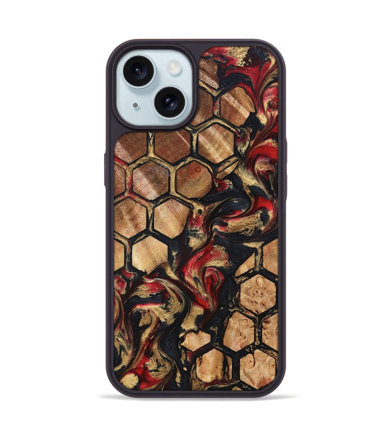 iPhone 15 Wood Phone Case - Reta (Pattern, 824872)