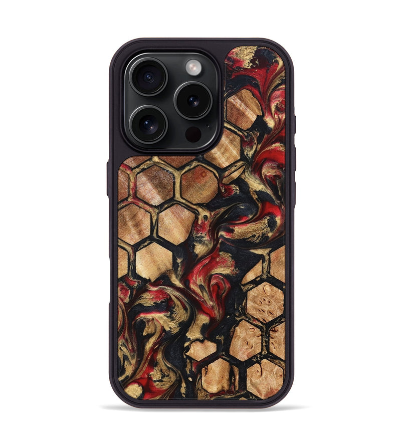 iPhone 16 Pro Wood Phone Case - Reta (Pattern, 824872)