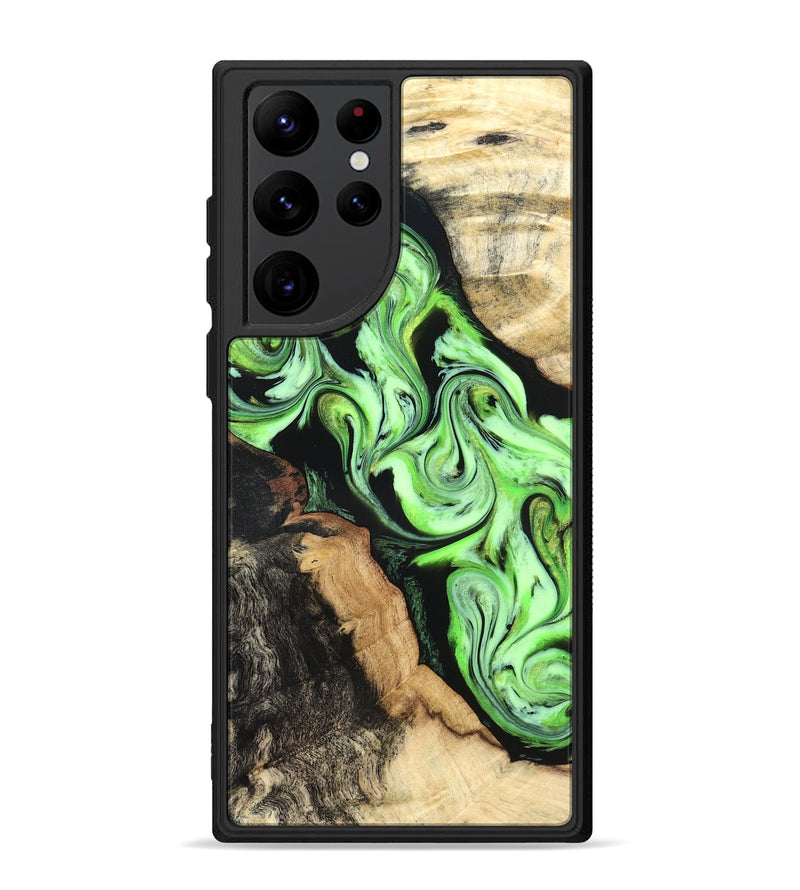 Galaxy S22 Ultra Wood Phone Case - Homer (Green, 824876)