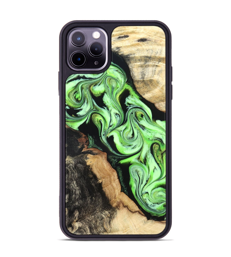 iPhone 11 Pro Max Wood Phone Case - Homer (Green, 824876)