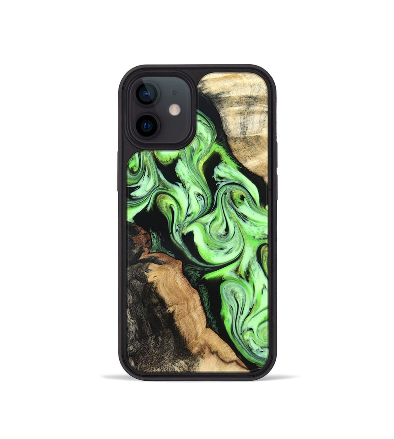 iPhone 12 mini Wood Phone Case - Homer (Green, 824876)