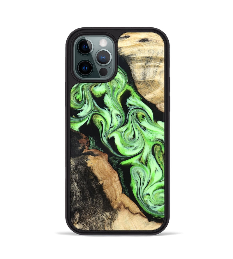 iPhone 12 Pro Wood Phone Case - Homer (Green, 824876)