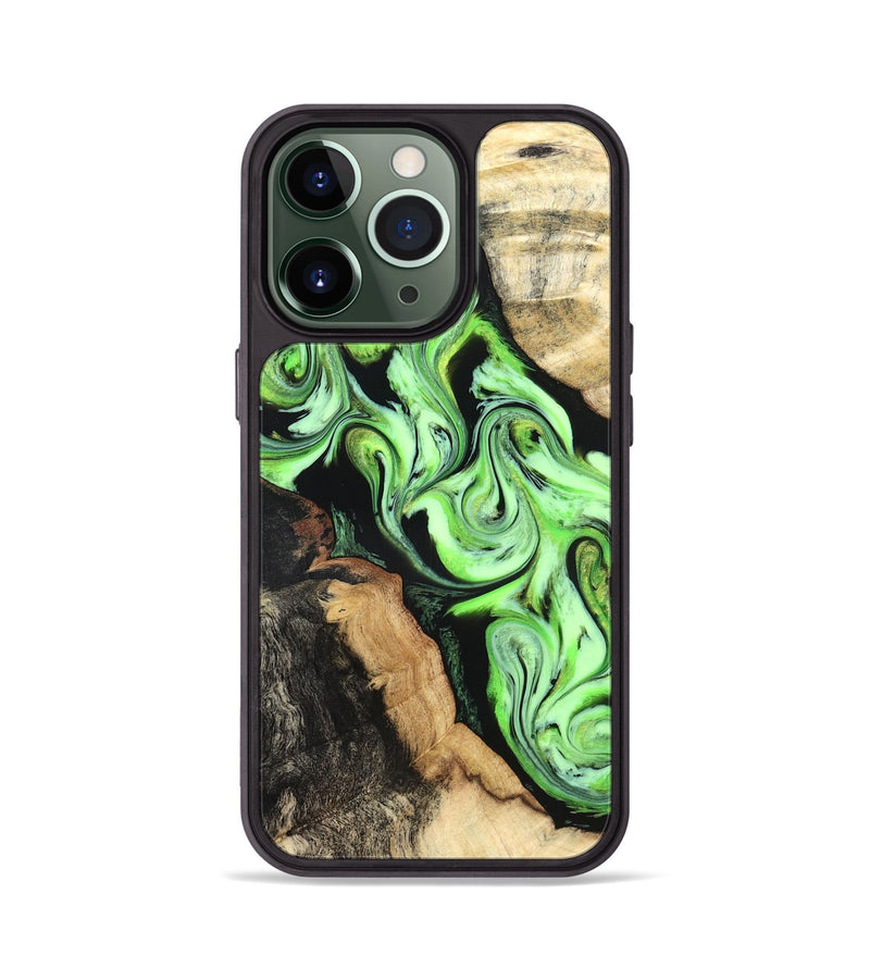 iPhone 13 Pro Wood Phone Case - Homer (Green, 824876)