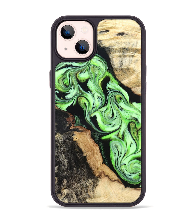 iPhone 14 Plus Wood Phone Case - Homer (Green, 824876)