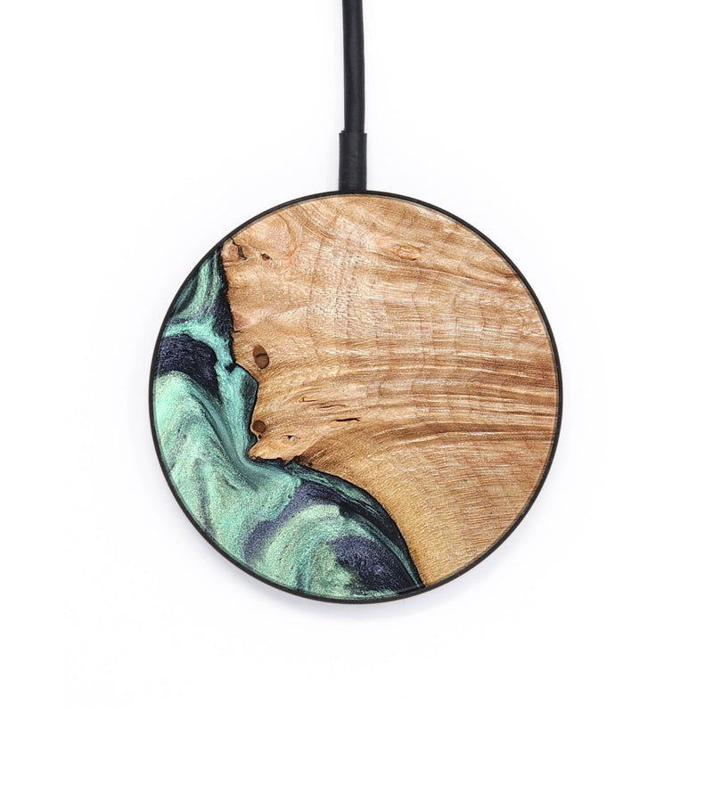 Circle Wood Wireless Charger - Emerie (Green, 824877)