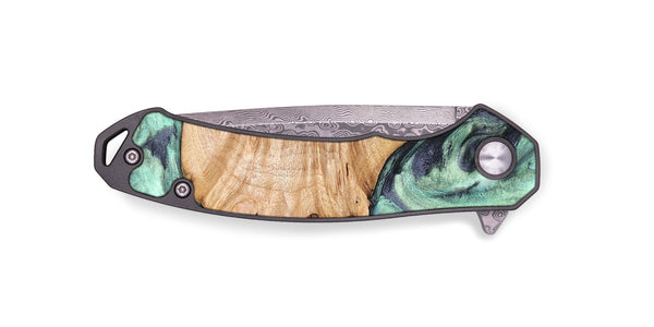 EDC Wood Pocket Knife - Emerie (Green, 824877)