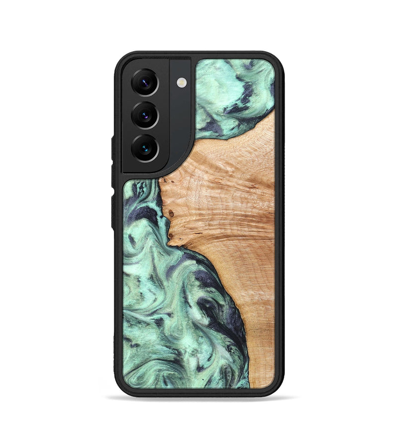 Galaxy S22 Wood Phone Case - Emerie (Green, 824877)