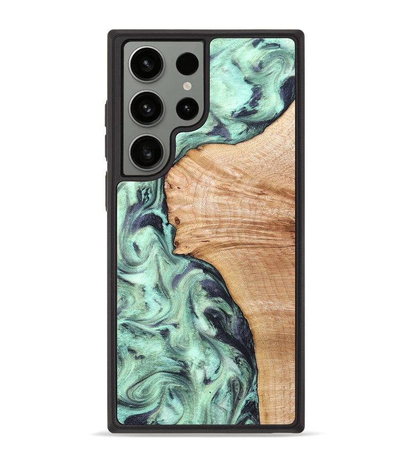 Galaxy S23 Ultra Wood Phone Case - Emerie (Green, 824877)
