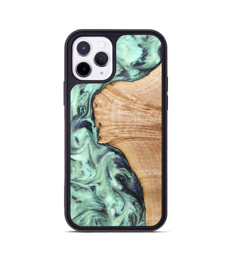 iPhone 11 Pro Wood Phone Case - Emerie (Green, 824877)