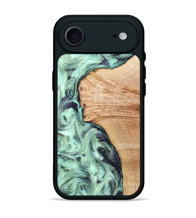 iPhone 17 Air Wood Phone Case - Emerie (Green, 824877)