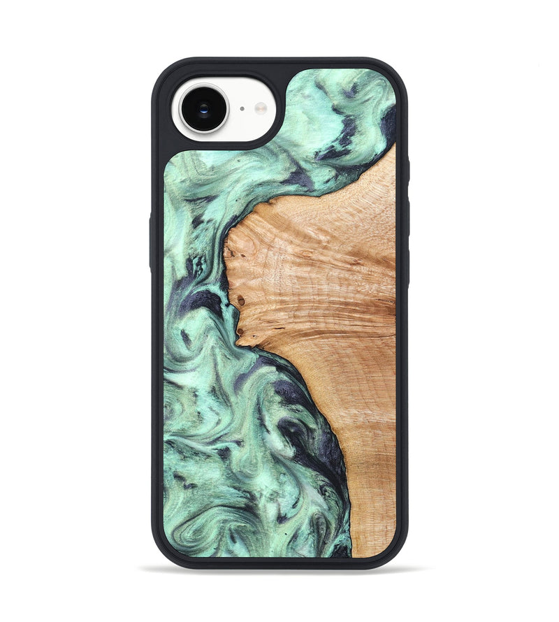 iPhone 17e Wood Phone Case - Emerie (Green, 824877)