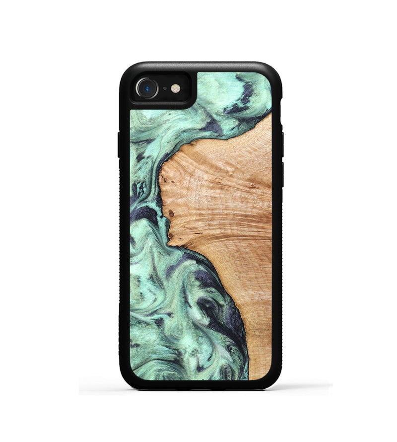 iPhone SE Wood Phone Case - Emerie (Green, 824877)